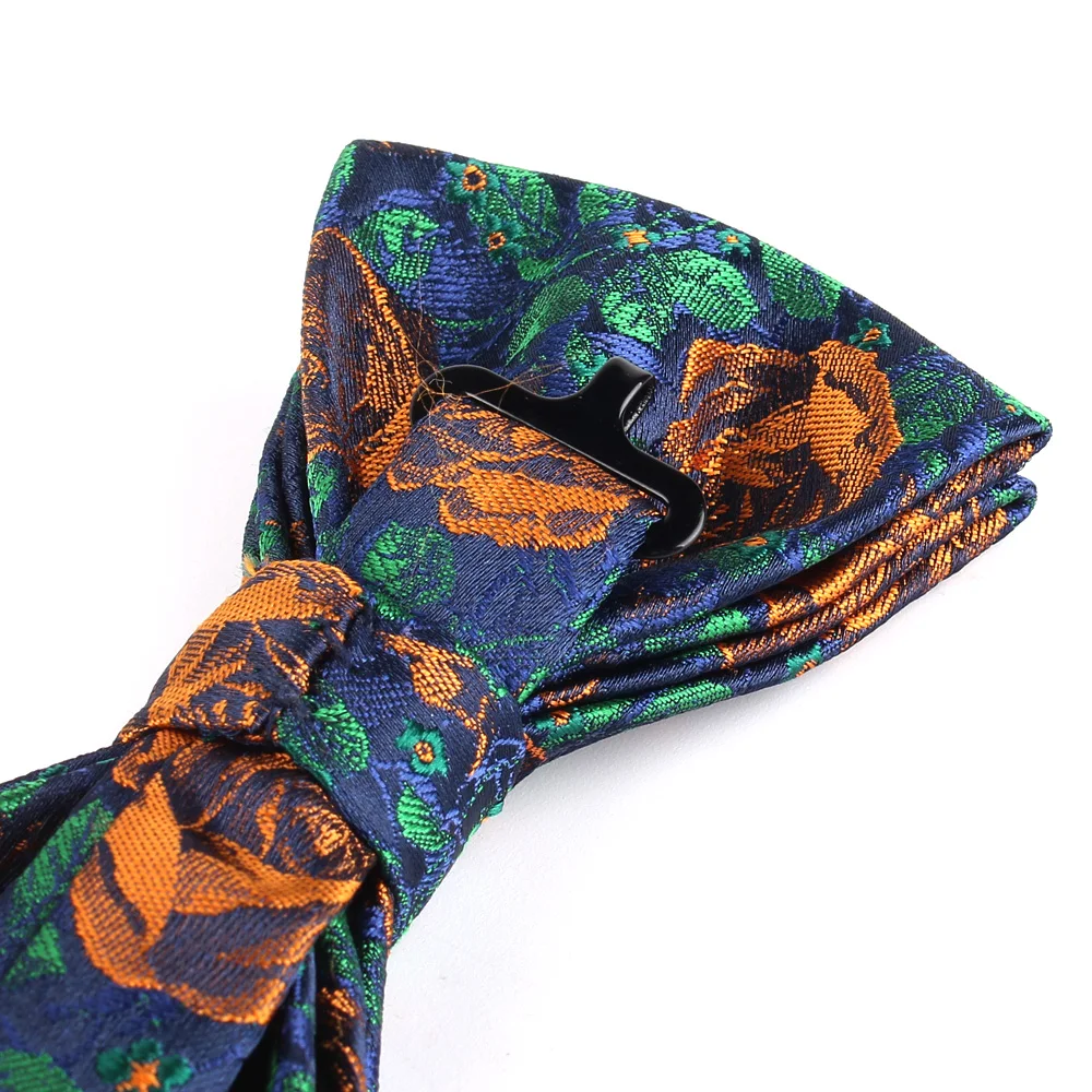 Nieuwe Bloemen Mannen Vlinderdas Casual Jacquard Strikjes Voor Mannen Verstelbare Strikjes Voor Business Bruiloft Vlinder Past Sjaaldassen strikjes