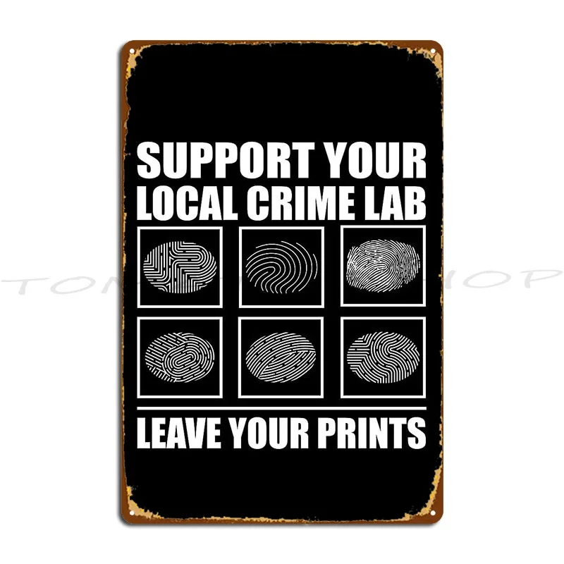 Authorized Personnel Only Leave Your Finger prints Metal Sign Plaques Mural Kitchen Cinema Wall Cave Designs  Tin Sign Poster