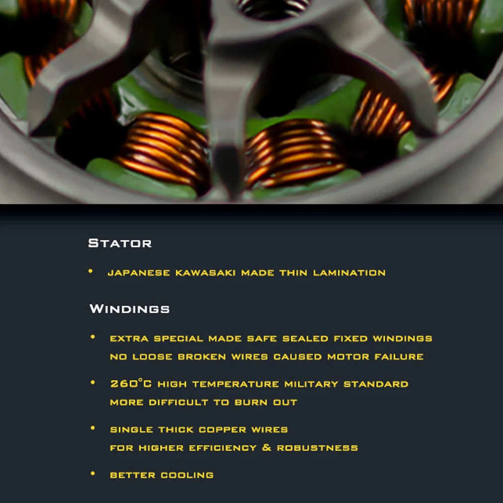 AMAX 1303 3 حفرة M1.4 Φ6.6mm/4 حفرة M2 Φ 9mm المحرك الراقية العنيفة الدقة الديناميكية موازنة كفاءة معبر وضع الطائرة بدون طيار #5