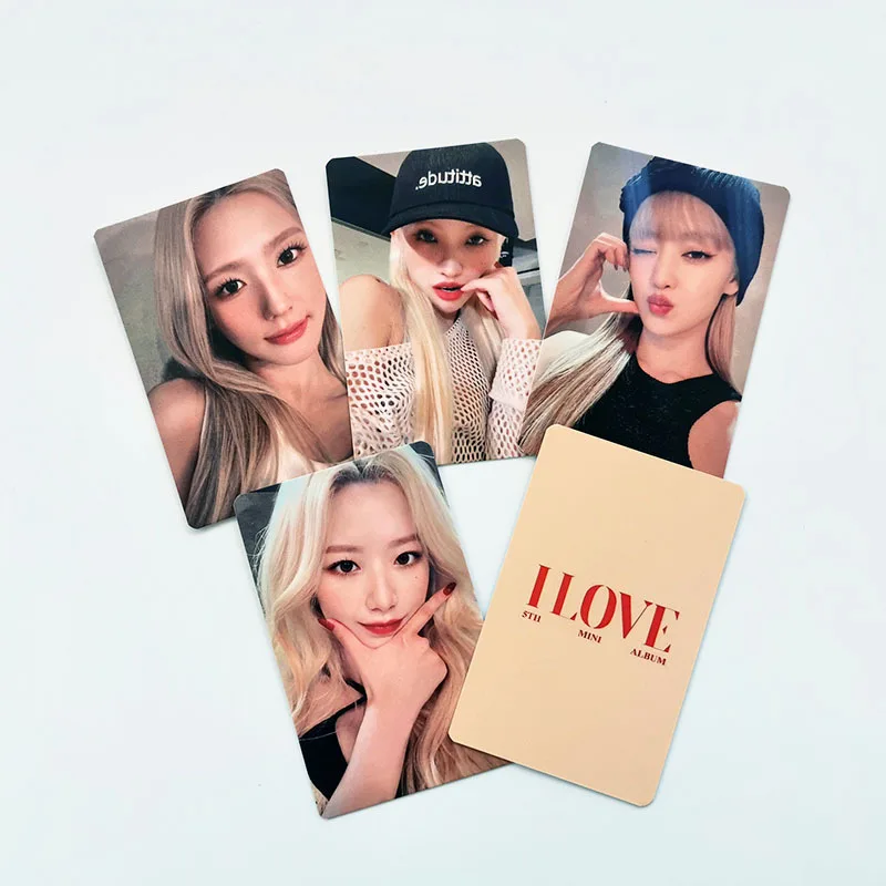 5pcs/set Kpop GIDLE Lomo Cards (G)I-DLE Album I LOVE Girls Photo Card Postcard Fans Gift