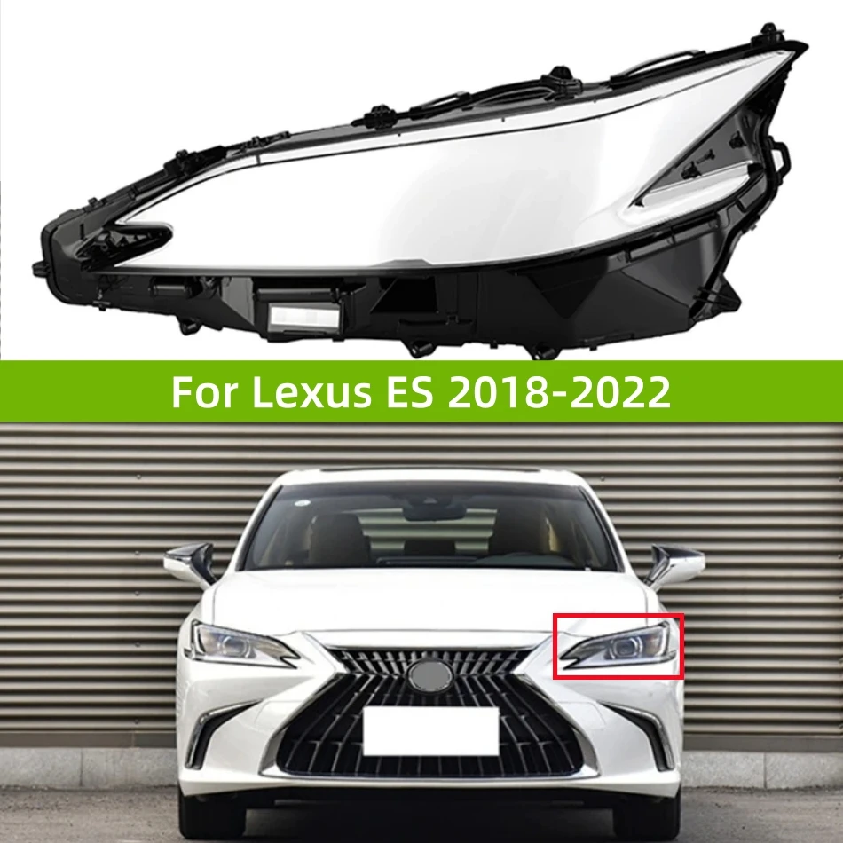 

Для Lexus ES ES200 ES260 ES300 ES350 2018 2019 2020 2021 2022 аксессуары автомобильный прозрачный материал ПК фара стеклянный корпус