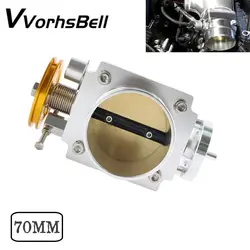 Billet Performance  Universal 70MM Throttle Body  High Flow Intake Manifold Silver