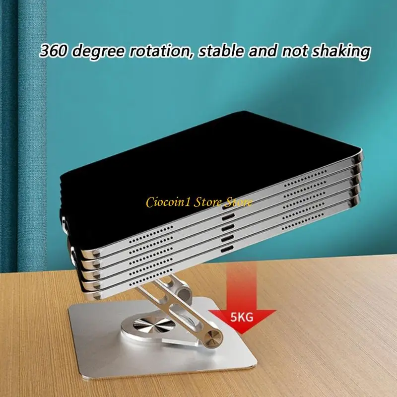 A3PC Portable 360Degree Rotating Tablet Holder Durability Carbon Alloy Laptop Bracket