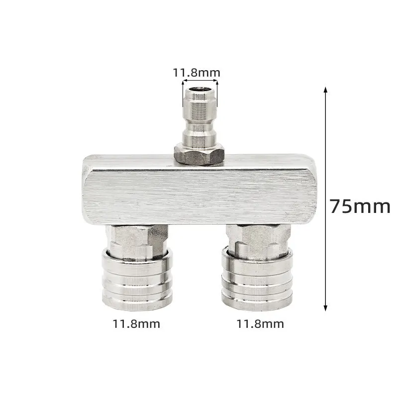2 in 1 Dual Nozzle 1/4 inch Quick Connector for High Pressure Washer Aluminum Body Driveway Patio Roof Cleaning
