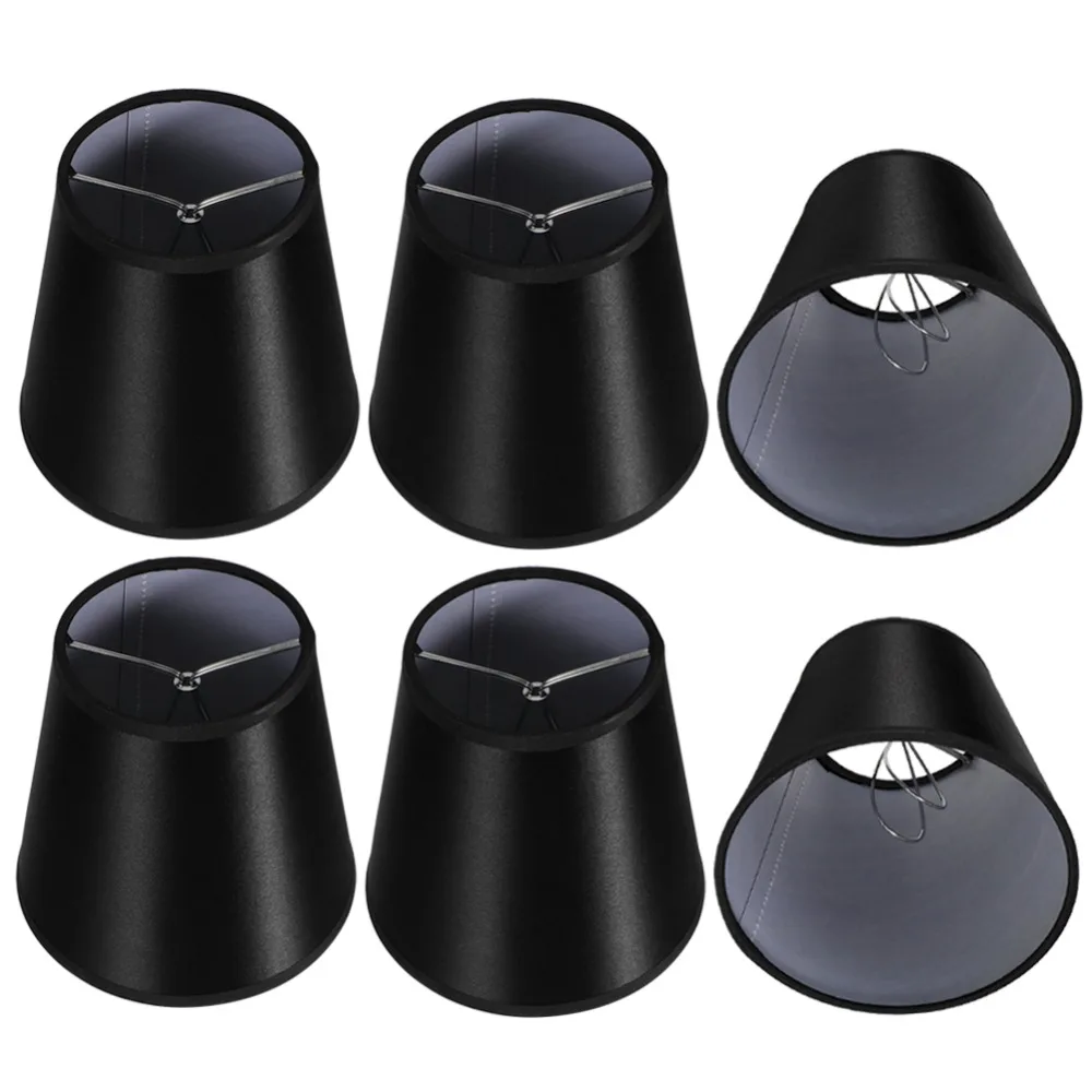 6pcs-simple-black-chandelier-lamp-shades-metal-cloth-pvc-clip-on-clip-on-lamp-shades-e14-lamp-shades-crystal-chandelier
