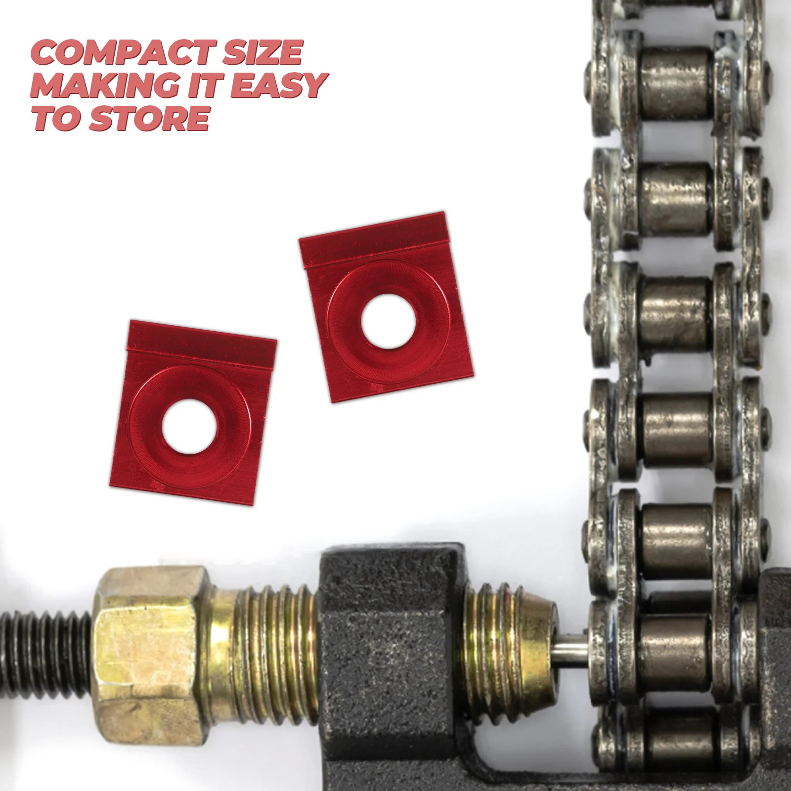 

2PCS Motorcycle Adjuster Block 12mm Hole Chain Adjusters Adjuster Tool Supplies Motorcycle Chain Supplies Parts Accessories