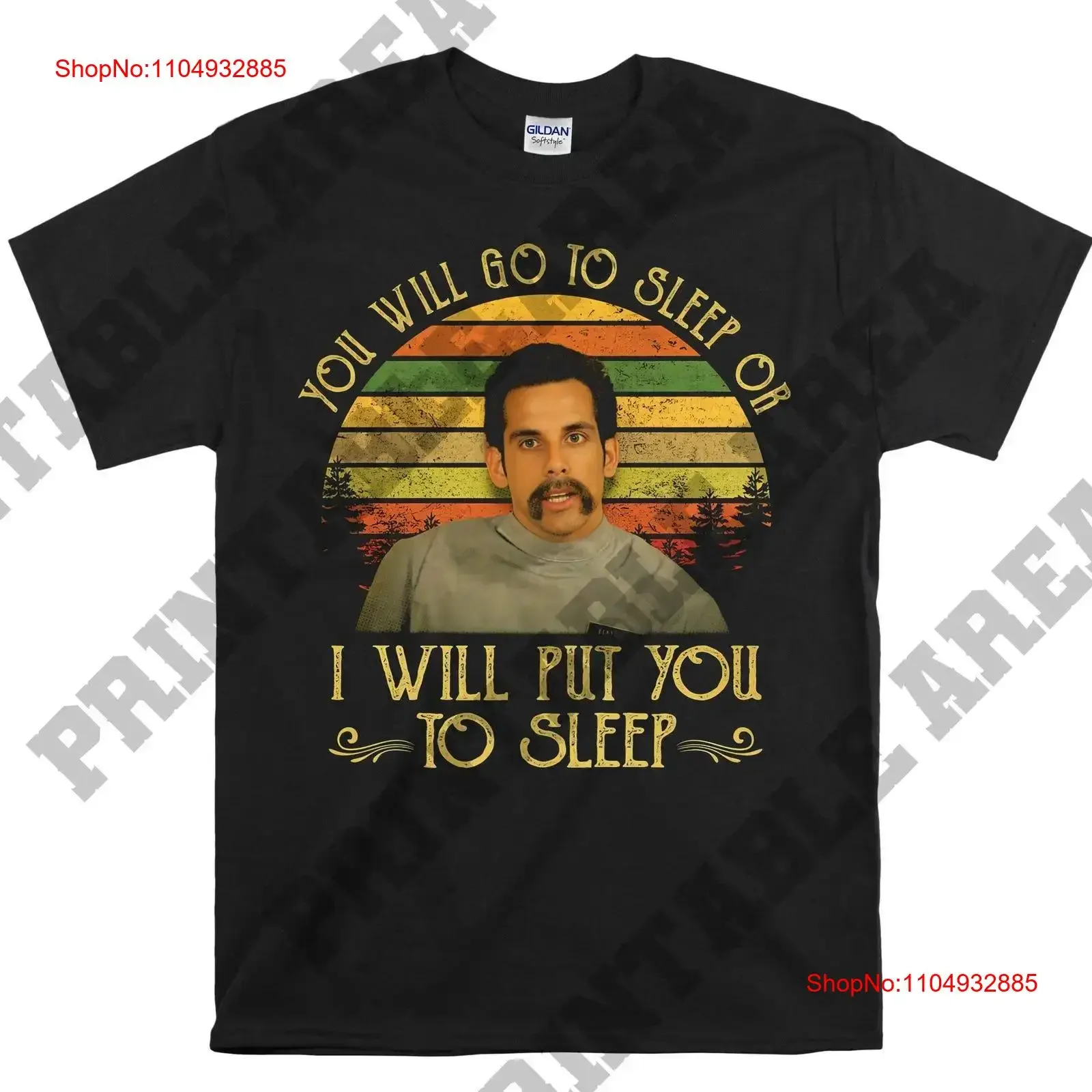 تي شيرت Ben Stiller سوف نذهب إلى النوم أو أضع تي شيرت رجالي عتيق MO52 عتيق مغسول قليلاً ملابس غير رسمية متعددة الاستخدامات للجنسين