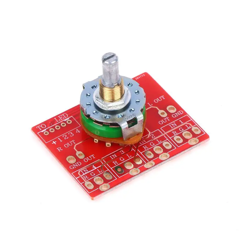 Rotary Switch 3 Pole 4 Position Signal Selection Power Amplifier Audio Signal Switch Accessories