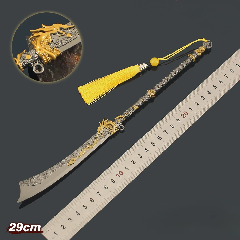 29 cm/11.4in Naraka: Bladepoint Mes Model Naamloze Mo Dao Oude Koude Wapens Rekwisieten Game Randapparatuur Ornamenten Jongen Speelgoed geschenken