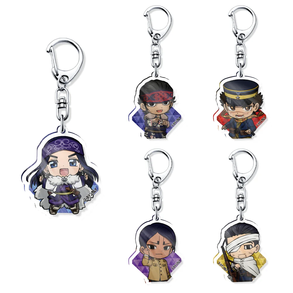 Golden Kamuy Figure Saichi Sugimoto Asirpa Otonoshin Koito Hyakunosuke Ogata Yoshitake Shiraishi Acrylic Keyring Decor Gifts