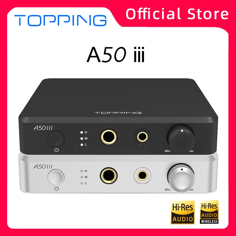 

TOPPING A50 III Headphone Amplifier HIFI Digital Audio Music AMP Bursts Forth Fantasy HPA NFCA Single-end /Balanced New A50III