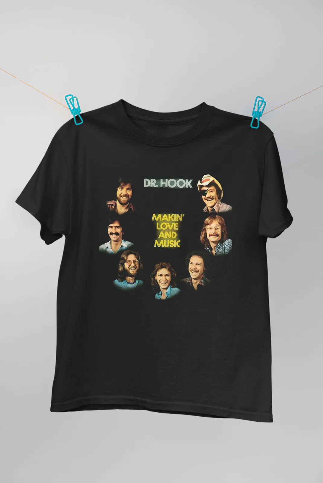 

Dr. Hook Making Love & Music Cotton Black S-234XL Men Women Tee Shirt TR083