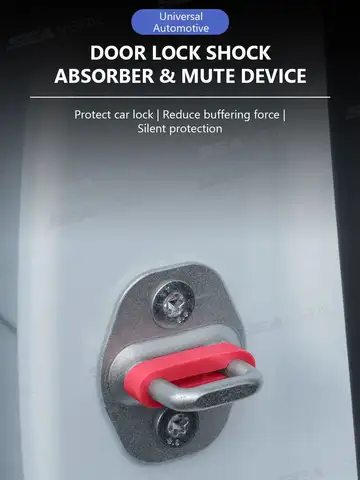SEAMETAL Car Door Shock Absorber Universal Car Door Buckle Soundproof Deadener Damper Cushion Anti-Vibration Buffer Pad