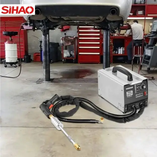 

220V 3500A Sheet Metal Spot Welder with 2 Guns for Car Bonnet Roof Panel Dent Puller Repair Tool 0.6-1.2mm