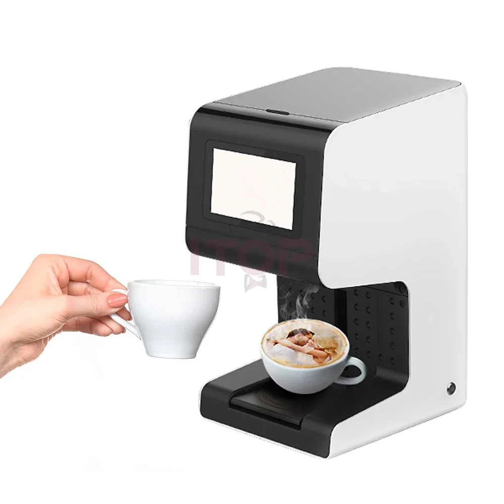 Automatische Kleurrijke Inkjetprinters 3d Food Cake Koffieprintermachine Met Ce-Certificaat Digitale Drukwerkmachines