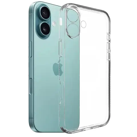 Clear Silicone Phone Case For iPhone 17 16 Pro Max 17 Air 16E Soft Back Cover For iPhone 15 14 11 12 13 Pro Max Mini Plus Case