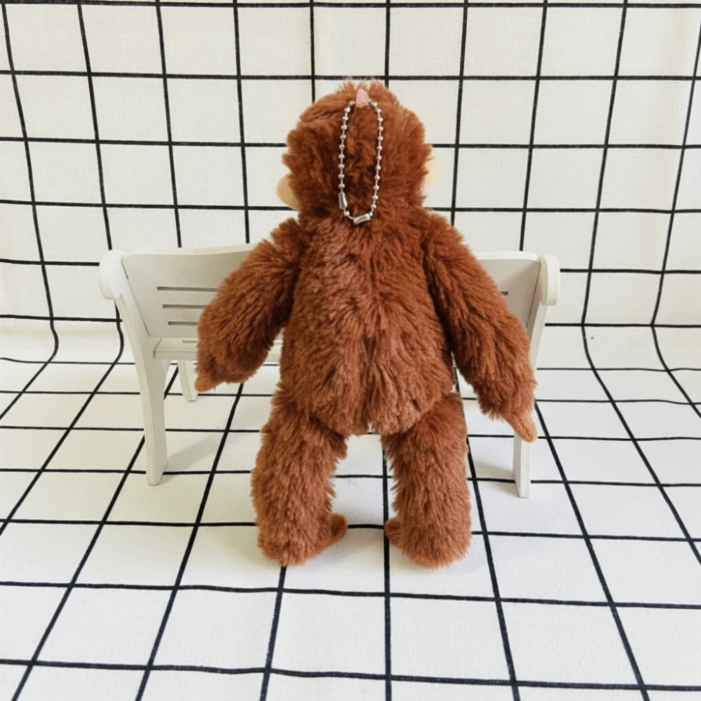 Pingente de Gorila Fofo de 20cm, Boneco de Pelúcia de Orangotango, Chaveiro de Macaco para Meninos