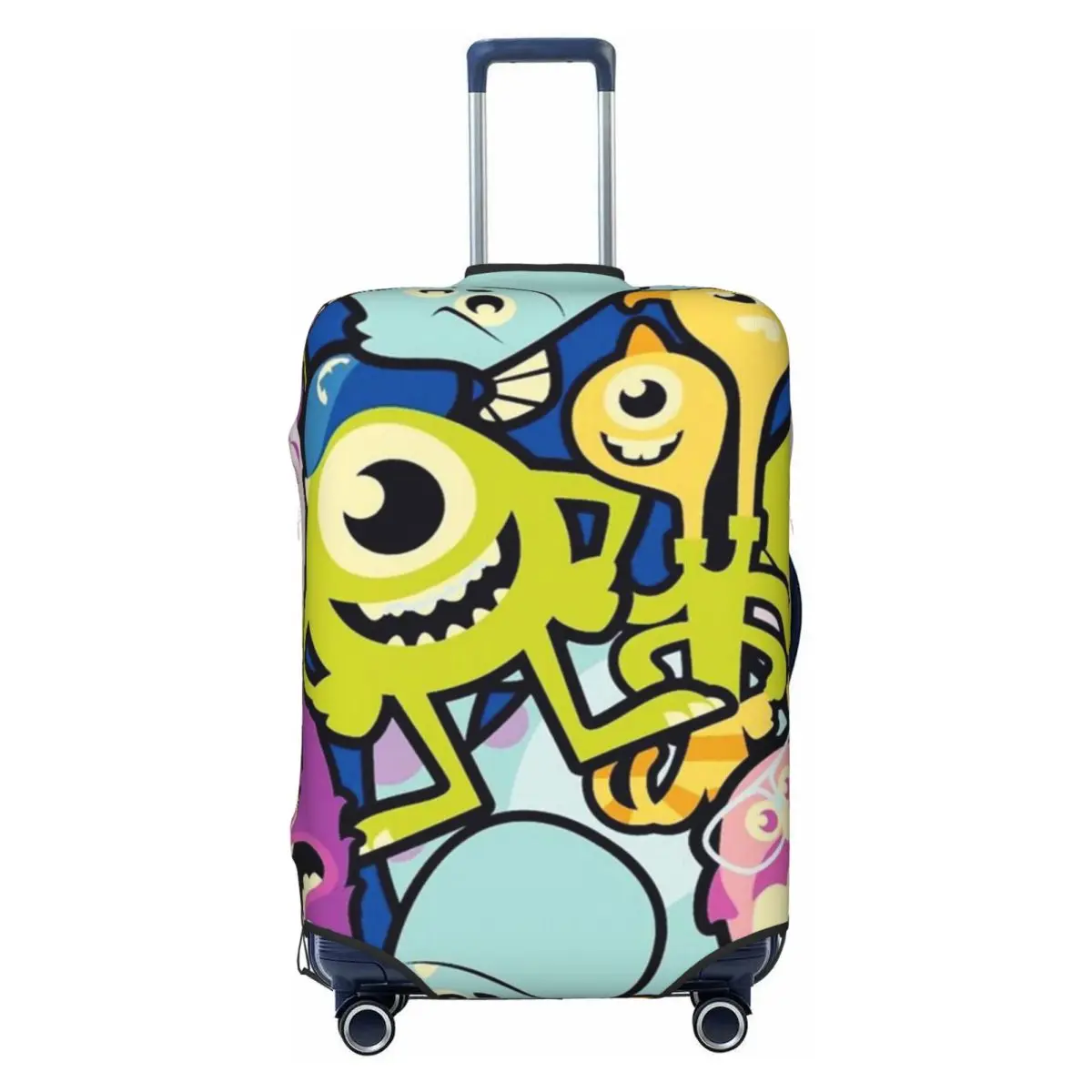 

Custom Cute M-Monsters Anime University Luggage Cover Protector Dust Proof Travel Suitcase Covers