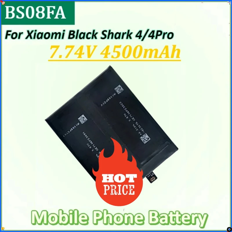

7.74V 4500mAh for Xiaomi Black Shark 4/4Pro Phone High Quality Replacement Batteries New BS08FA Mobile Phone Battery