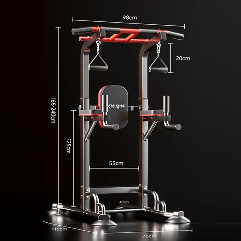 

Dip Station Pull Up Bar Power Tower Assistive Trainer Multi-Function Home Gym Strength Training Fitness Equipment 1