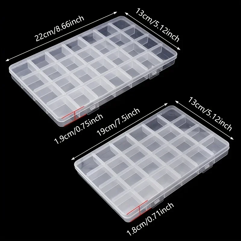 1Pc Multifunctional Clear Plastic Organizer Box with Grids Container Craft Storage for Beads Organizer Art DIY Jewelry image 5