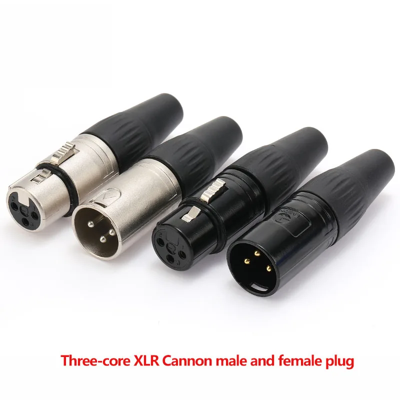 

﻿ 1-20 PCS REAN XLR Male/Female Pure Copper 3 Pin Plug Audio Balance REAN Bend 90 Degrees Microphone Cable Accessory YS136N