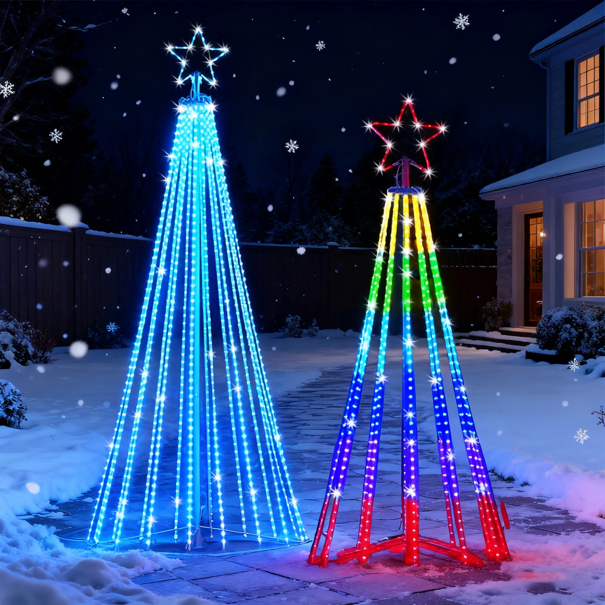 Lampu String LED Tenaga Surya  - Star Tree Topper ulasan dan harga