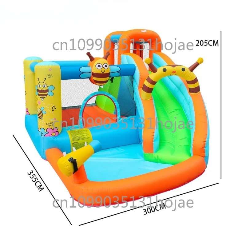 

Детская надувная горка-замок Little Bee, озорный замок, аквапарк, надувная горка-кровать для прыжков