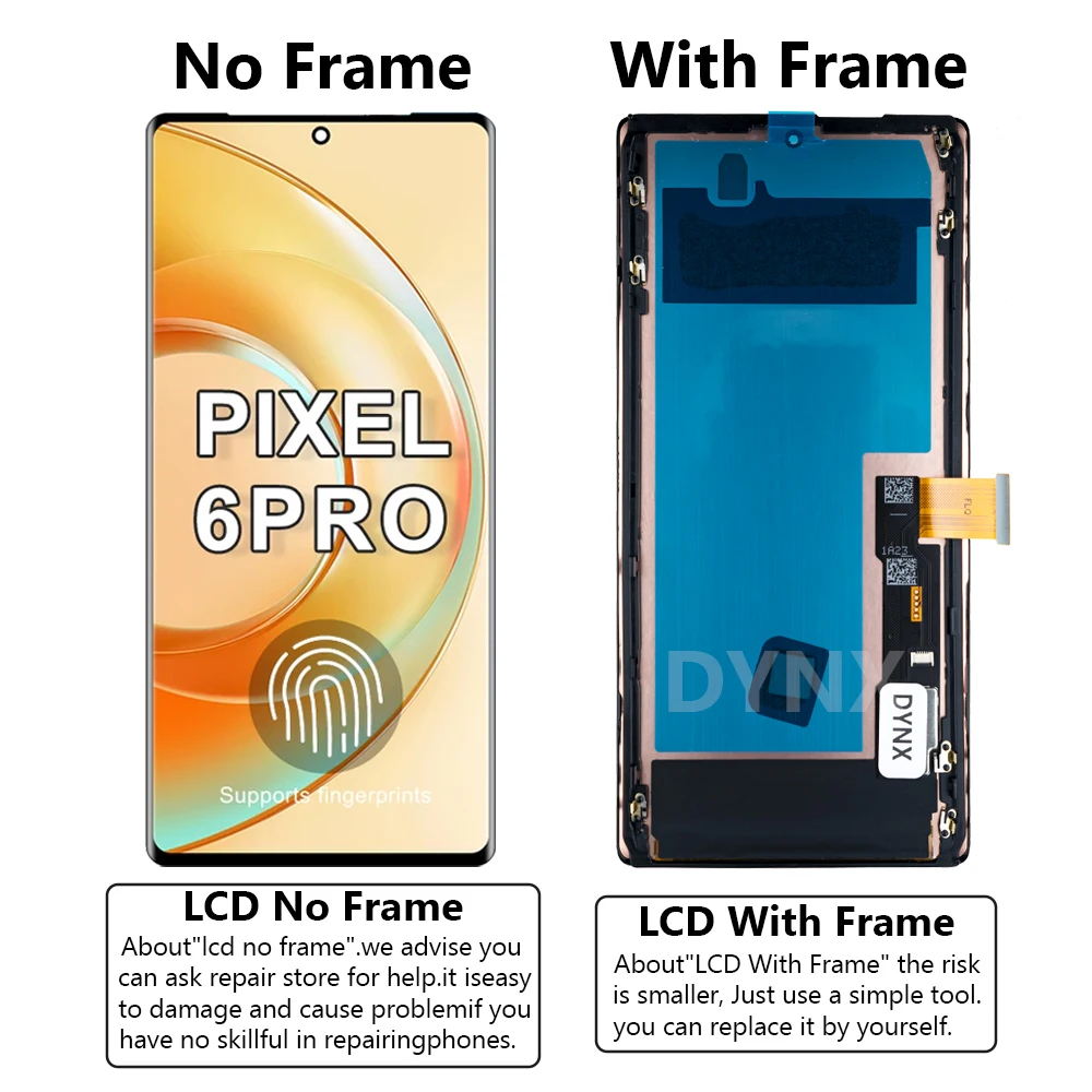 OLED For Google Pixel 6 Pro LCD Display Screen Touch Digitizer Assembly Replacement For Google Pixel 6Pro GLUOG G8VOU LCD