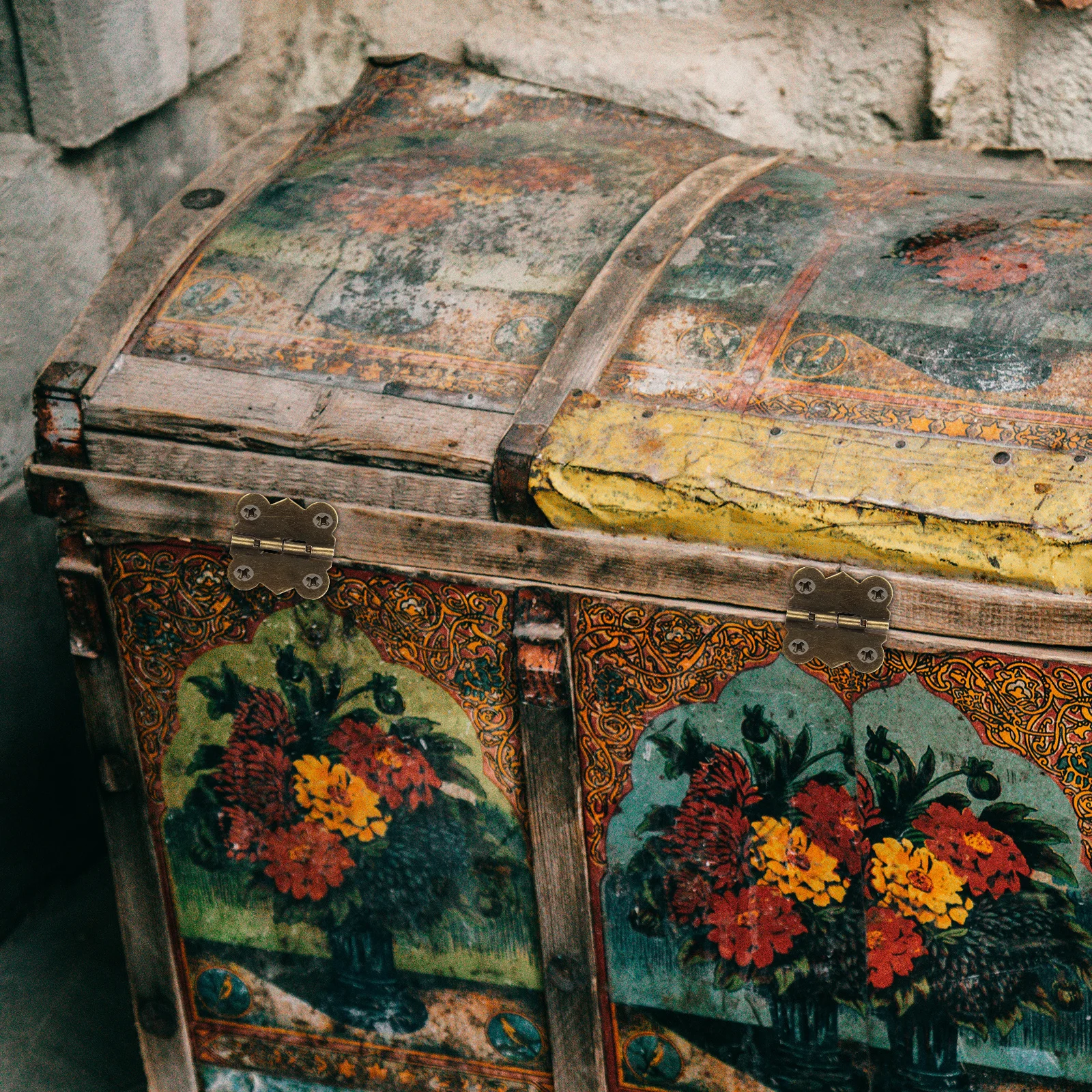 

40Pcs Iron Vintage Small Hinge for Cabinet Furniture Wooden Box Drawer Replacement Durable Anti-Rust Corrosion Resistant Mini