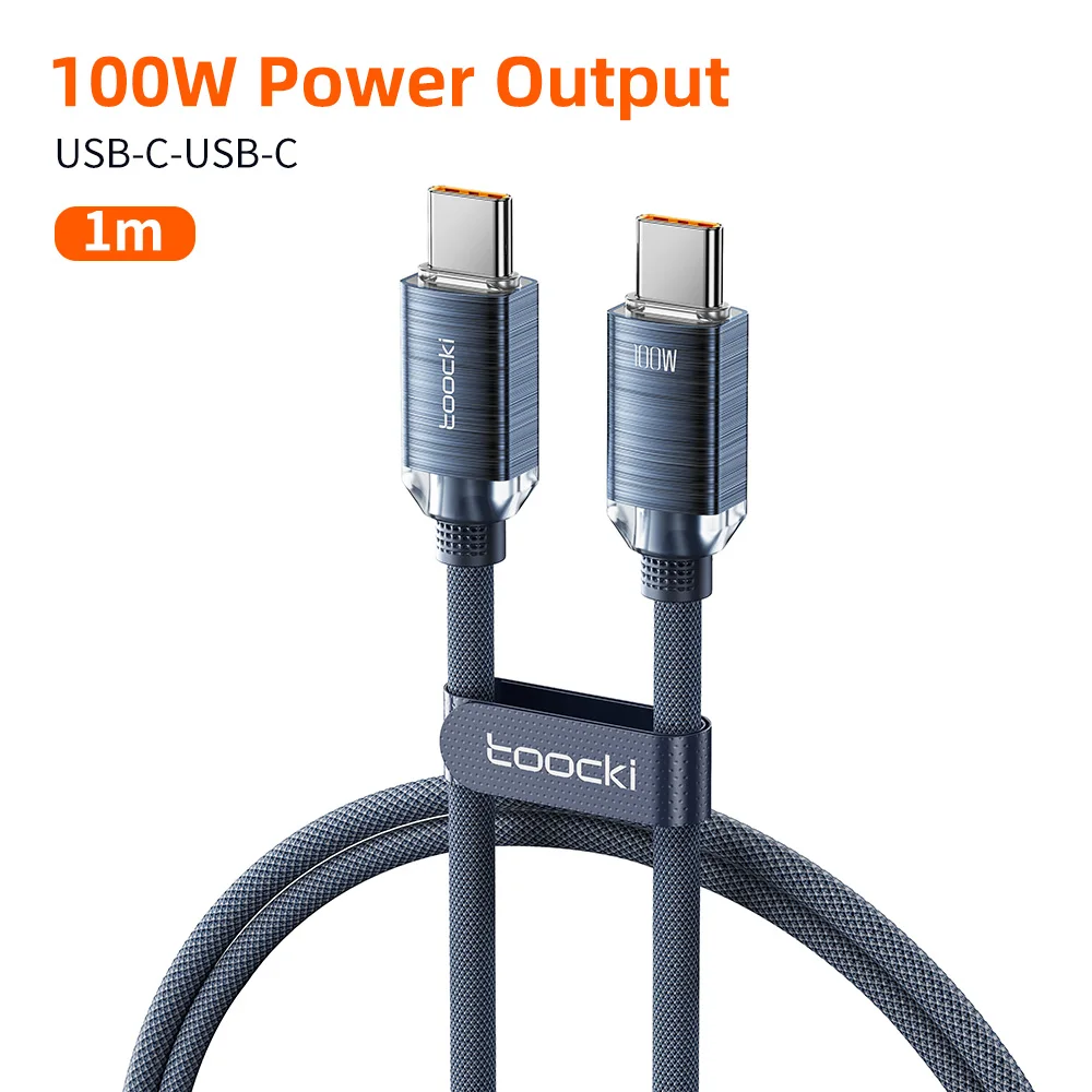 Toocki PD100W Schnellladekabel USB C auf C für iPhone 15 Typ C auf Typ C Draht Telefon Ladegerät für Samsung Xiaomi Hoco Datenkabel