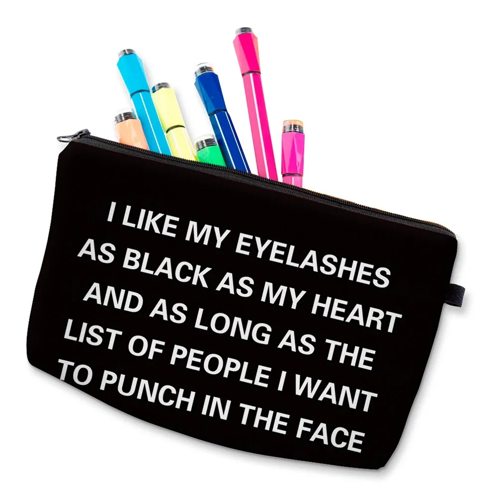 

1 шт. женская косметичка с принтом, сумка на молнии, портативная дорожная сумка, вместительная многофункциональная сумка для хранения косметики