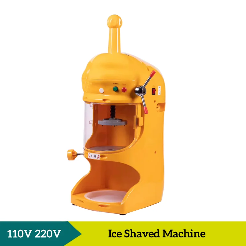 

Stainless Steel Blade Shaved Ice Machine for Making Snowcones Ice Cream and Slushy Commercial Ice Shaved Machine