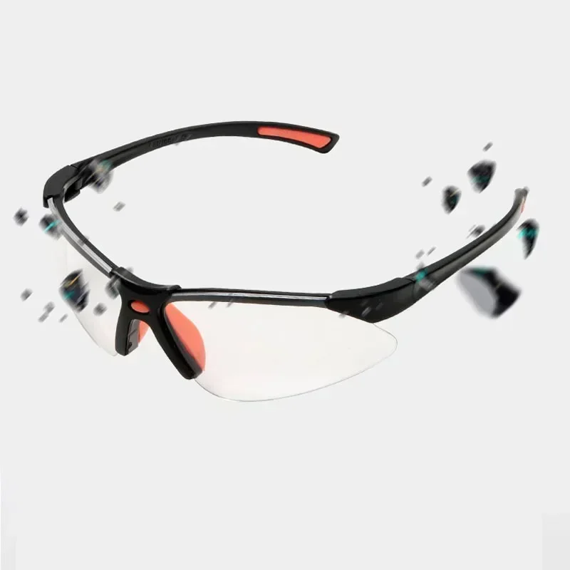 1/2 قطعة واضح العين الرمال الوقاية يندبروف نظارات ركوب السلامة تنفيس نظارات العمل مختبر نظارات السلامة نظارات
