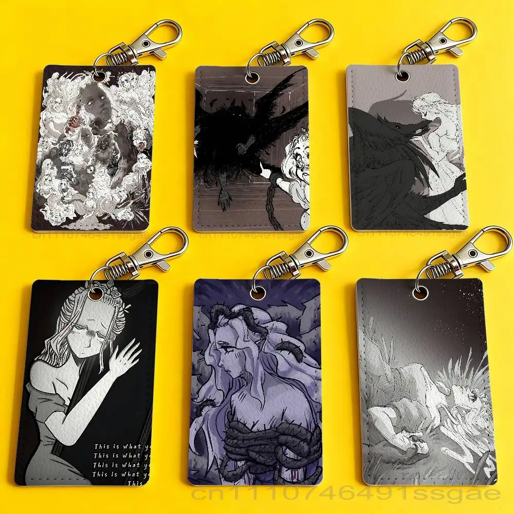 

S-Slay The P-Princess Game Card Holder Men And Womenn Universal Antirust Keychain Learther Access Drop Key Tag Ring