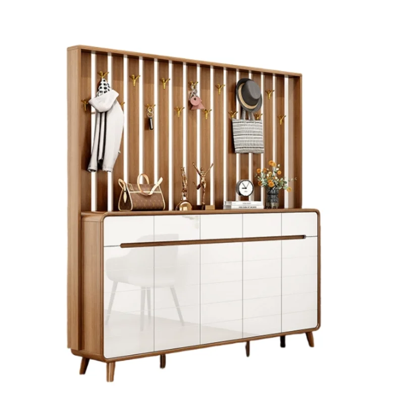 

Multifunctional Chinese entrance cabinet Durable hanger shoe collection combination