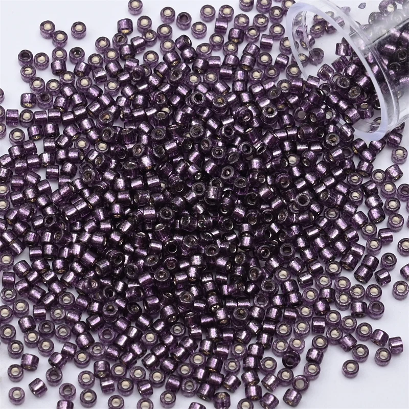 2mm Silver Colour Mini Japanese Glass Beads for DIY Craft