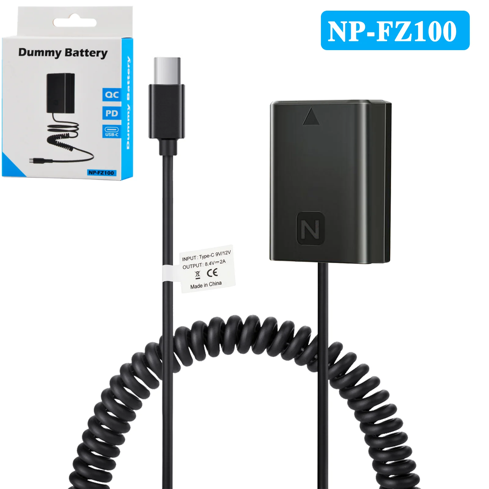 

1Pcs TAVT NP-FZ100 Dummy Battery Compatible with Sony Alpha A6600 A6700 ZV-E1 FX3 FX30 A7CII ZV-E10II A7C A7CR A1 A7III A7IV