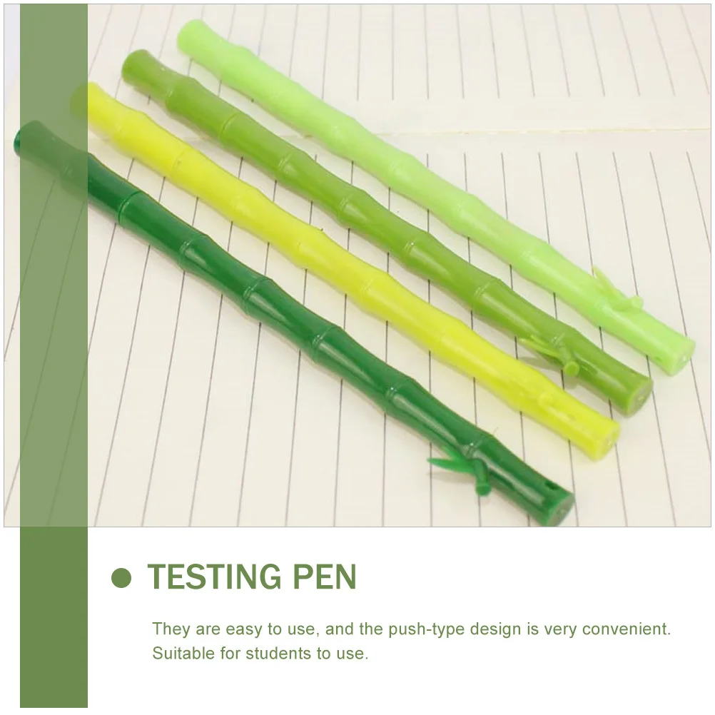 

12 Pcs Bamboo Neutral Pen Multi Color Pens Blue Testing Used Water-based Student
