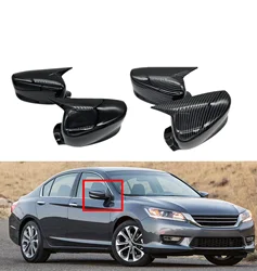 For Honda Accord  8th 2008 2009 2010 2011-2013Car Rearview Side Mirror Cover Wing Cap Exterior Sticker Door Rear View Case Trim
