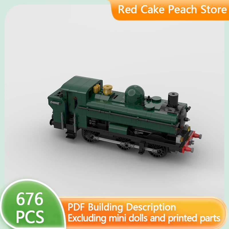 

City Car Model MOC Building Bricks 5700 0-6-0 Rail Box Type Train Modular Technology Gifts Holiday Assemble Children Toys Suit