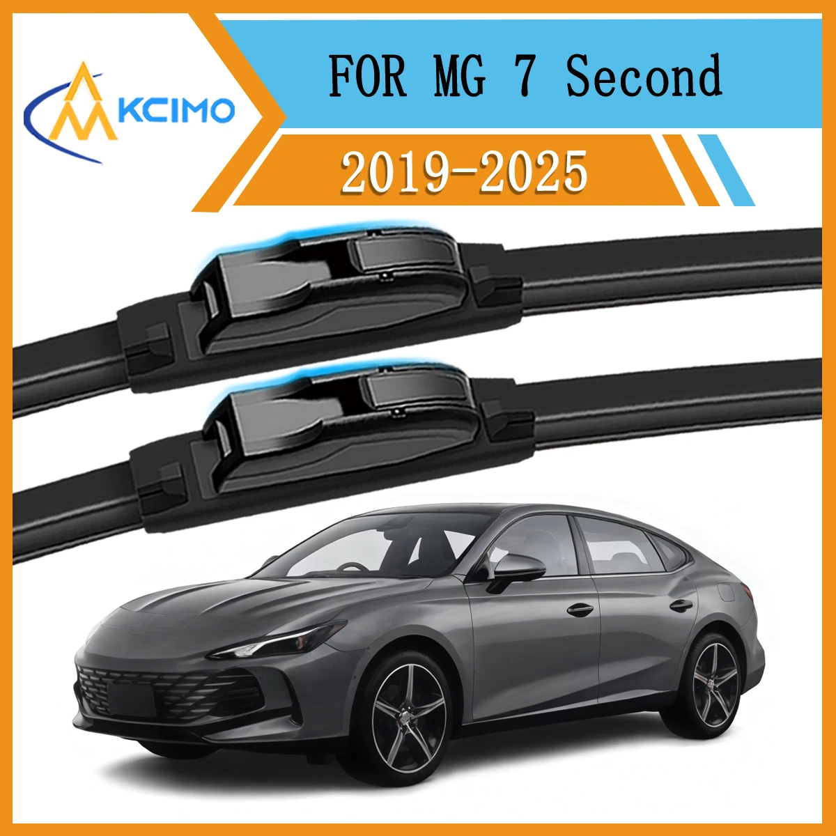 

Complete Front Pair Wiper Blades For MG MG7 Second generation 2019-2025 All Weather Streak Free Quiet Operation Exact OE Fit