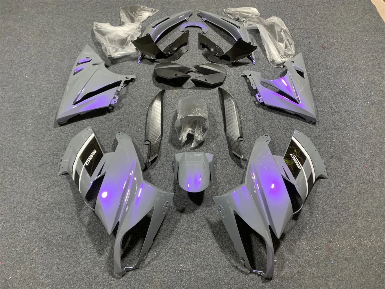 

Комплект обтекателя мотоцикла подходит для Kawasaki ER-4F 09-11 года ER-6F 2009 2010 2011, обтекатель tephra