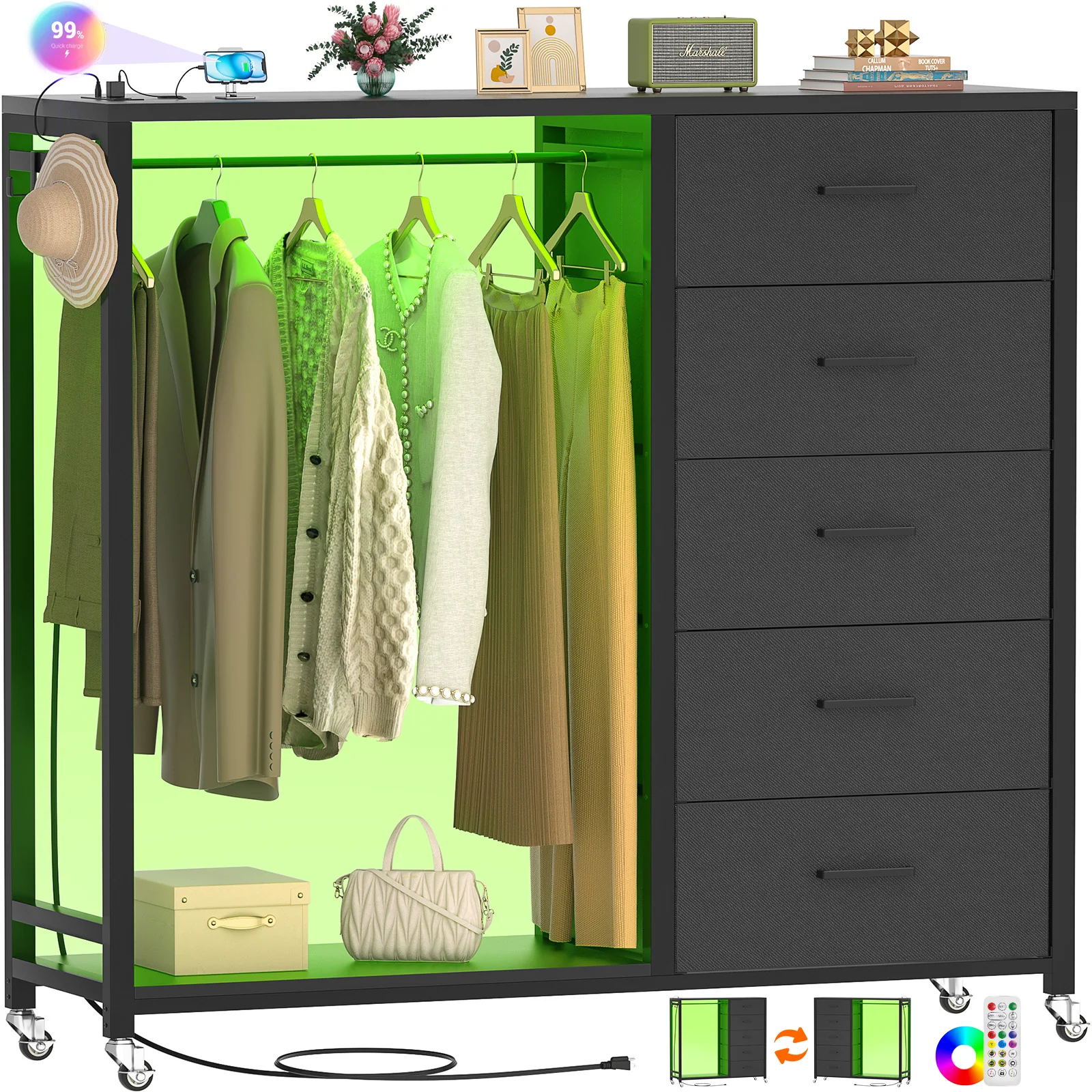 Furniture Lighting & Decor Magazine - Lemari pakaian Aheaplus dengan 5 laci