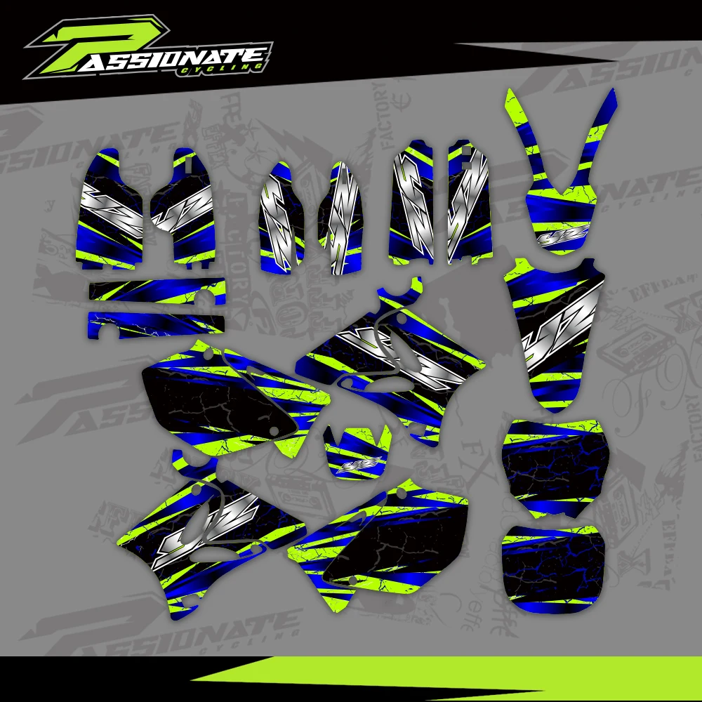 Decals Graphics Kits For YAMAHA YZ125 YZ250 2002- 2005 2006 2007 2008 2009 2010 2011 2012 2013 2014 YZ 250