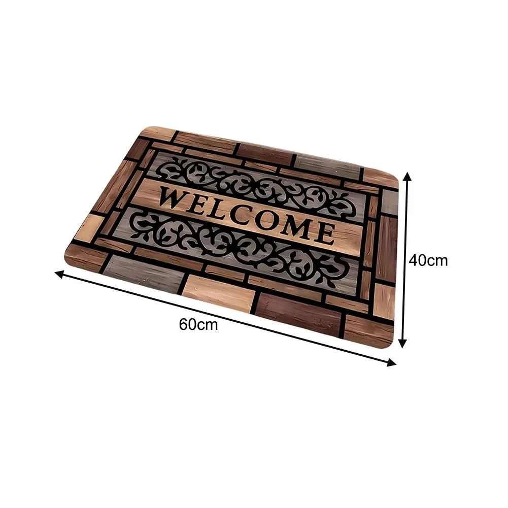 Diatomaceous Earth Retro Doormat in For American Theme 40 60cm and 50 80cm Non Slip Front Door Mat Lightweight
