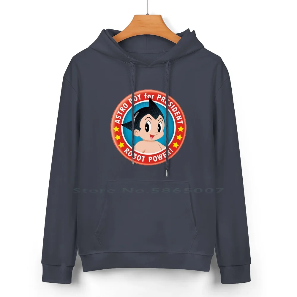 Astro Boy For President Pure Cotton Hoodie Sweater 24 Colors Astro Boy For President Astroboy Kids Anime Japanese Old Vintage