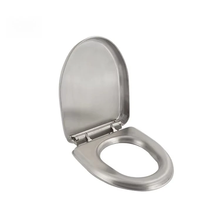 Automatic stainless steel toilet seat manual button toilet seat