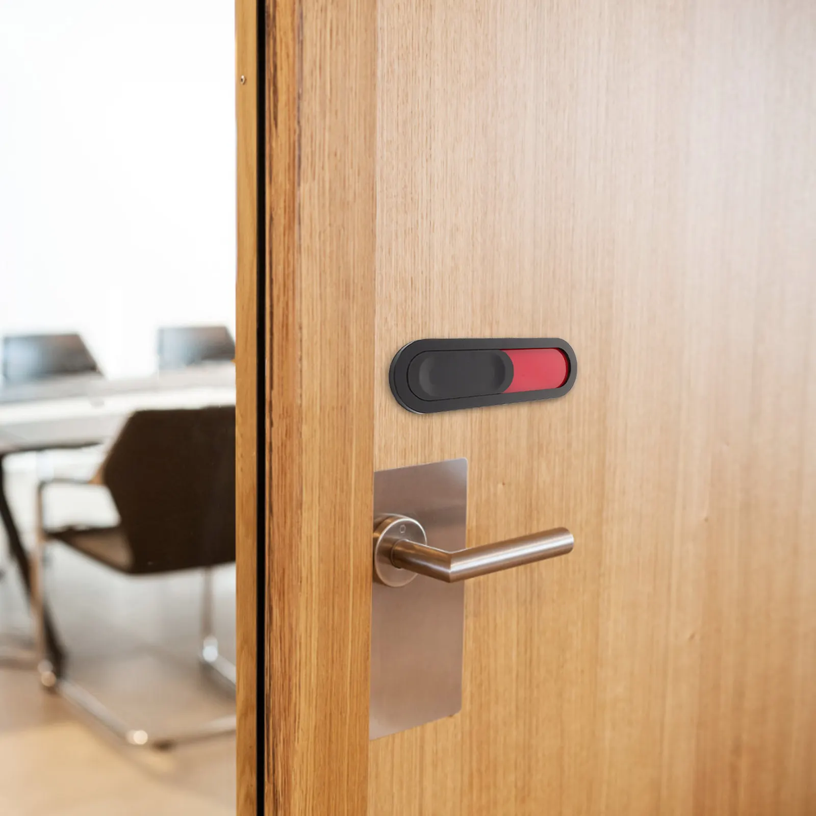 2Pcs Magnetic Meeting Room Privacy Slider Sign Office Door Sign Vacant Occupied Conference Room Status Indicator