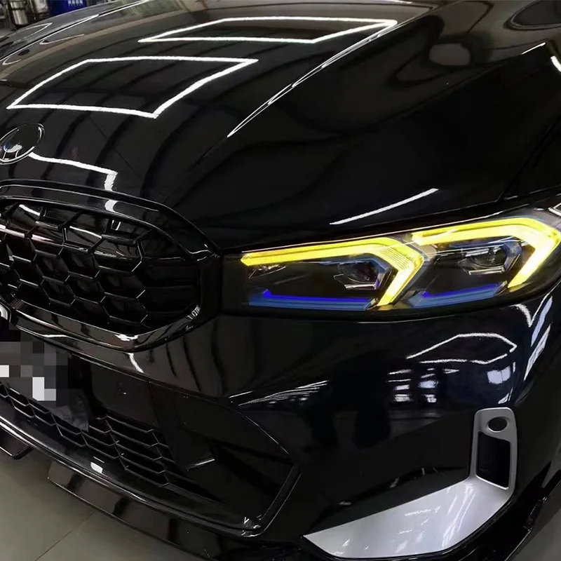 FOR BMW 3 Series G20 G28 i3 LCI DRL Yellow LED Panel Daytime Running Lights Red Multicolor Yellow Daytime Running Lights